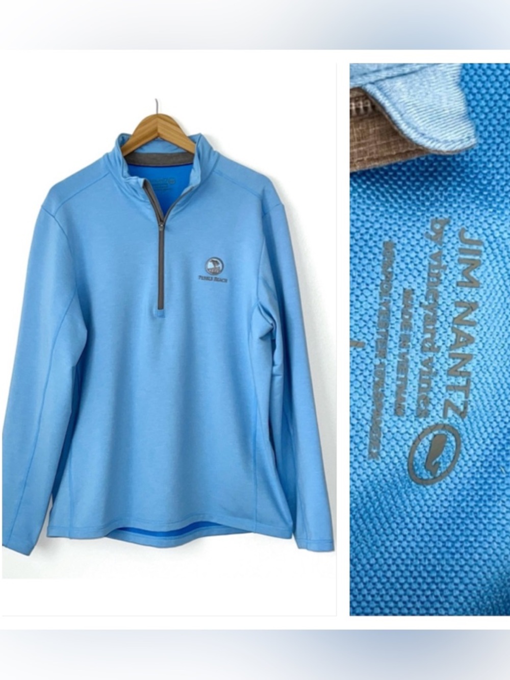 Vineyard Vines | Jim Nantz Pescadero Half Zip Golf Pullover Pebble Beach NWOT